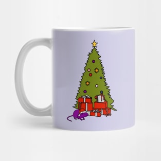 Santa Rat with Christmas Tree Mug